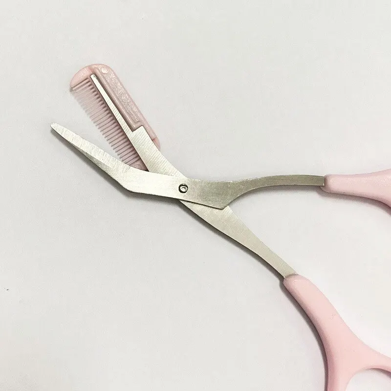 Eyebrow Trimming Knife Eyebrow Face Razor Women Professional Scissors Comb Brow Trimmer Scraper Accesso eyebrow trimmer