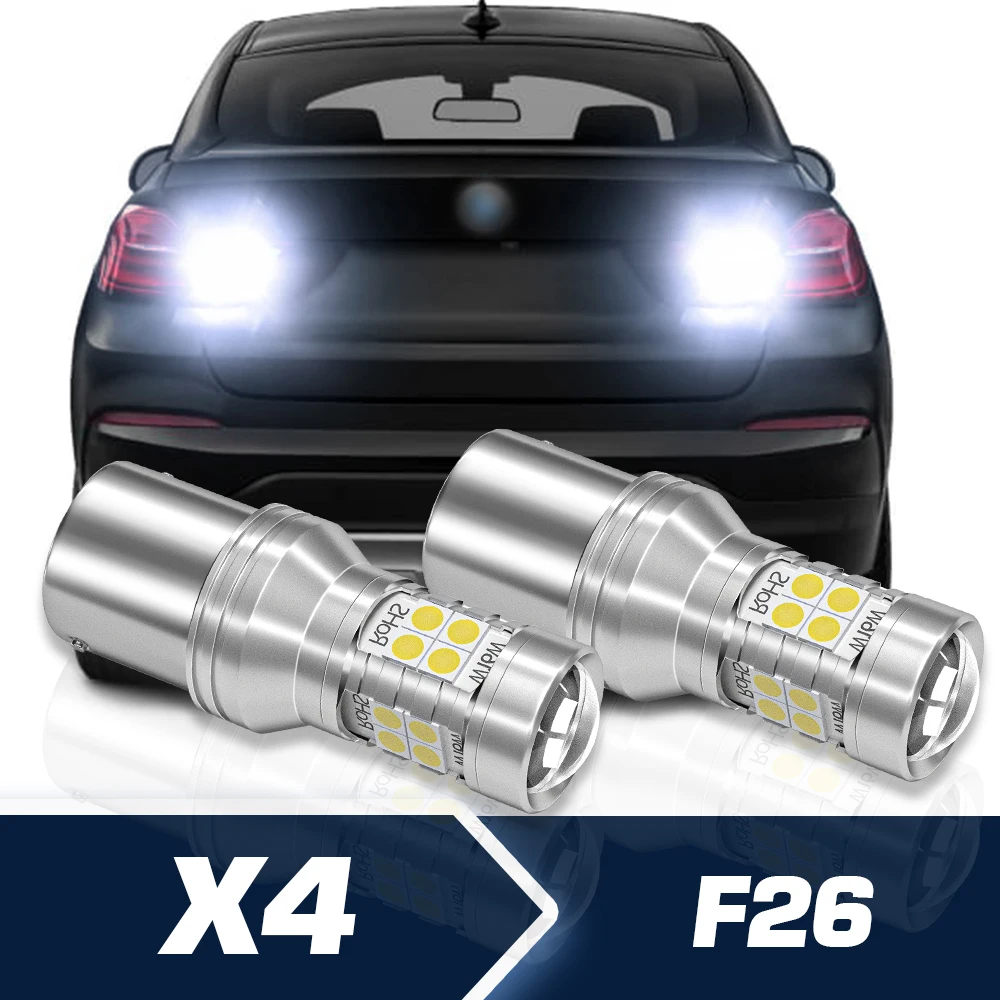 

Reverse Light 2pcs LED Backup Bulb Canbus Accessories For BMW X4 F26 2014 2015 2016 2017 2018