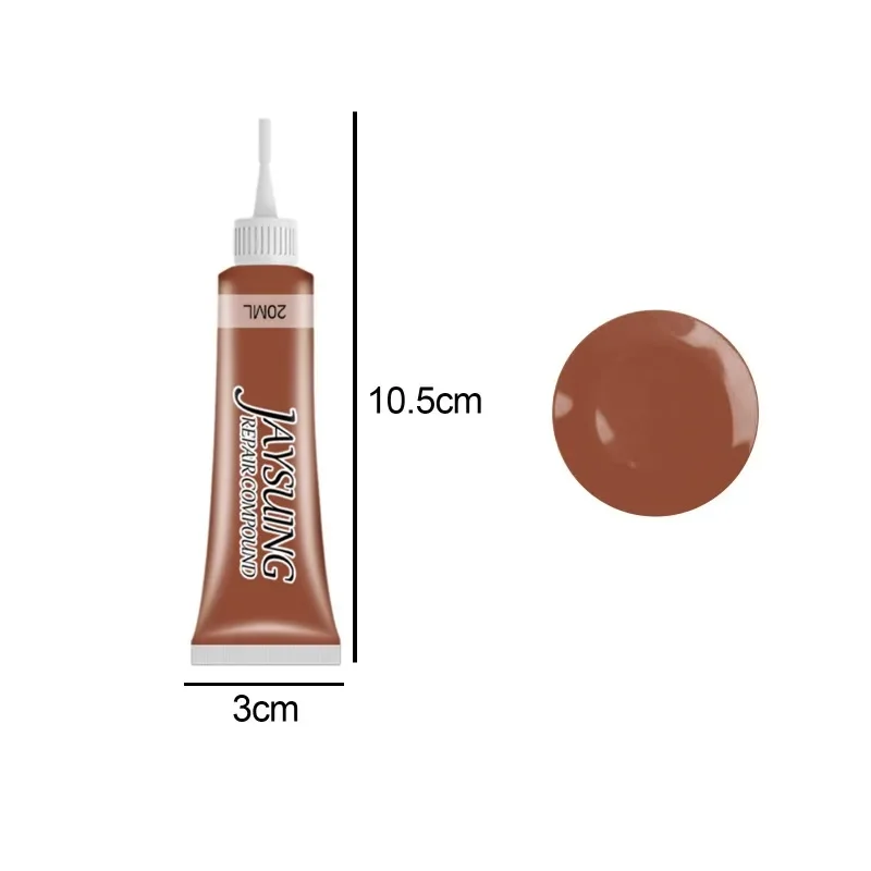 Balsamo Ricolorante per Pelle, Kit di Riparazione per Pelle, 50 g, Ripristino del Colore della Pelle per Divani in Pelle Sbiadita e Graffiata, Seggiolini Auto, Abbigliamento, Accessori (Marrone Scuro