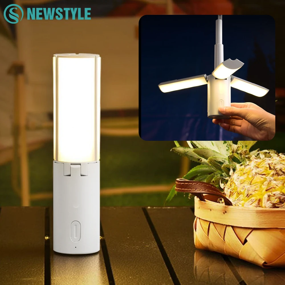 للطي فانوس التخييم مصباح يدوي قابلة للشحن 3 طرق ال...