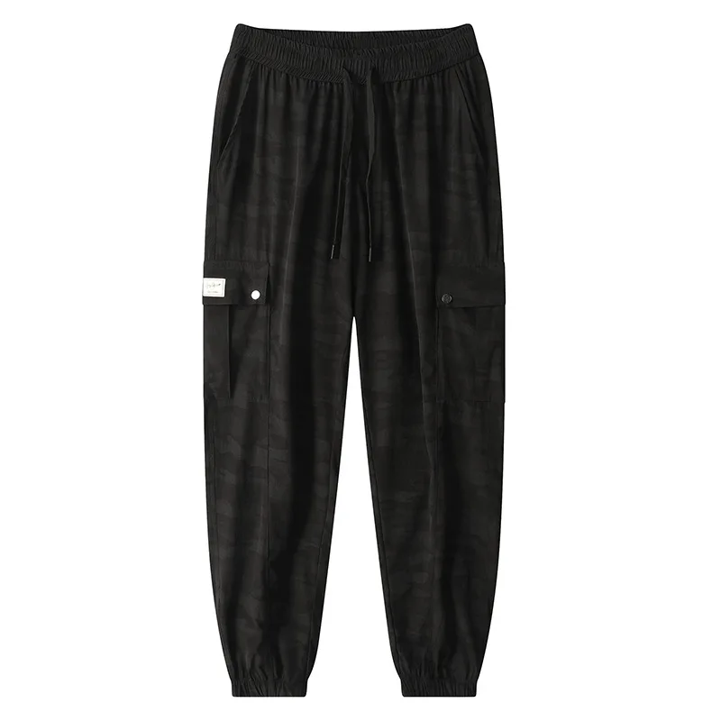 Plus Size Camouflage Cargo Pants Men 10XL 9XL 8XL 7XL 6XL Multi-Pockets Sweatpants Ice Silk Joggers Breathable Harem Trousers 5