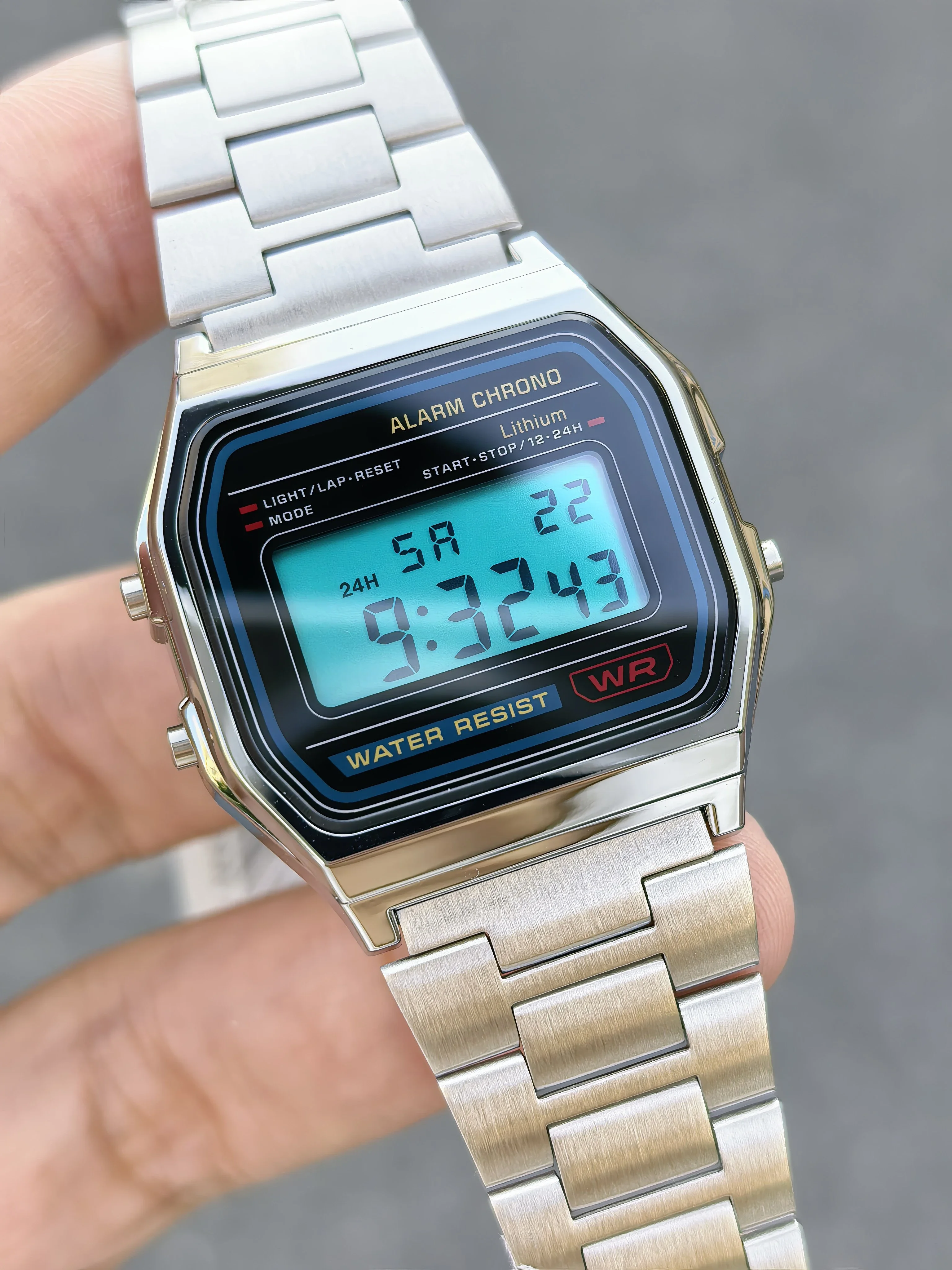 Ultimatives Mod-Kit für Casio F-91W A158W A168, inklusive STN HD-Display, Regenbogen-Farbverlauf-Display-Aufkleber, komplettes Uhren-Verwandlungsset – Detail 8