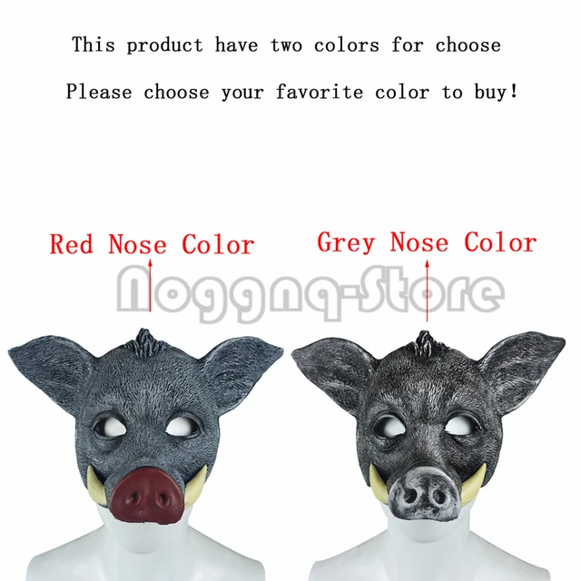 Halloween Mask Cosplay Wild Boar Mask Animal Face Mask Party Mask 