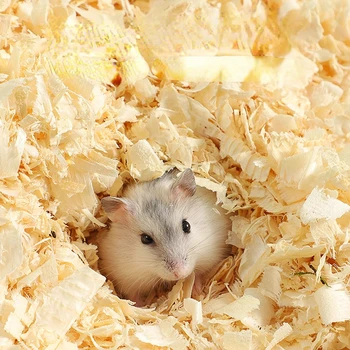 Criceto Ratto Mouse Trucioli di legno Biancheria da letto per Conigli Chinchilla Betulla Maiali d'India Biancheria da letto Segatura Gabbia Casa di Riempimento Forniture
