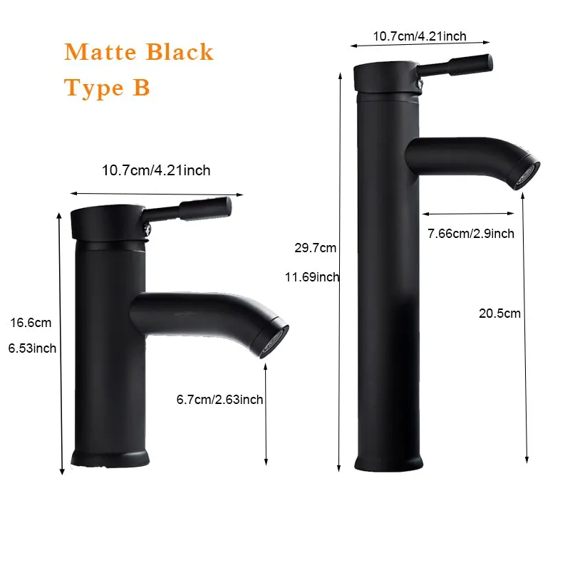 Bathroom Faucet Stainless Steel Basin Faucet Single Hole Tap