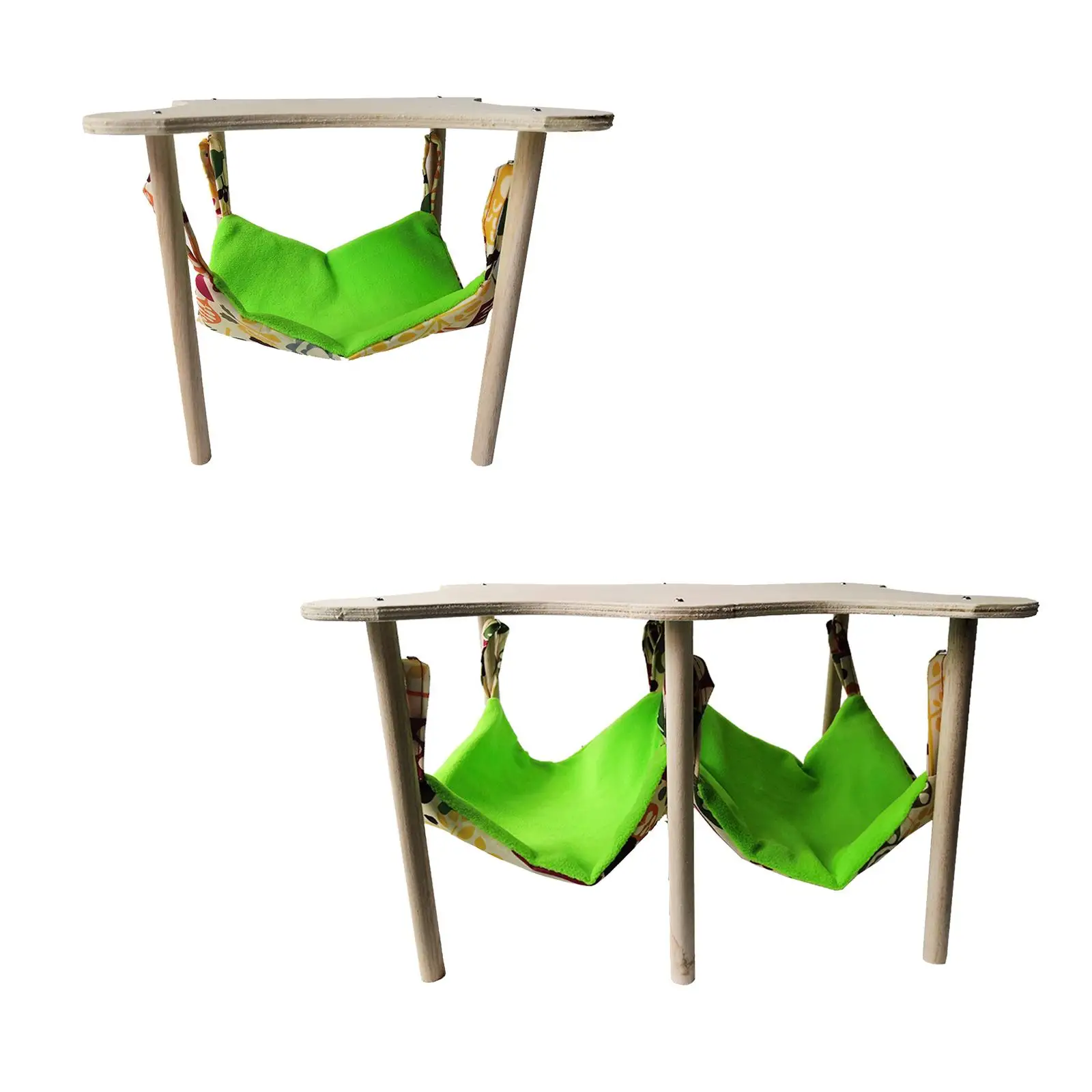 GuineaPigsHammockwithDurableWoodenStandHamsterHammockHideout