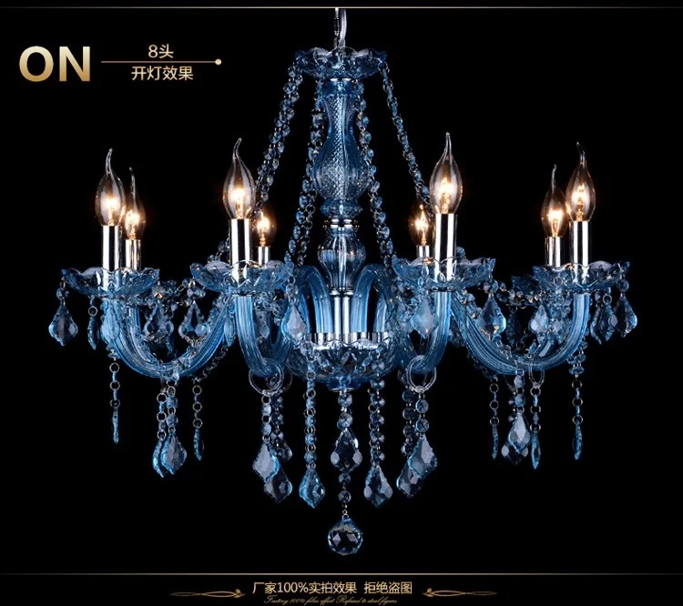 orb chandelier Blue K9 Crystal Chandelier Lustre Crystal Chandeliers Lustres De Cristal Chandelier LED Without Lampshade Light Bule dining room lights