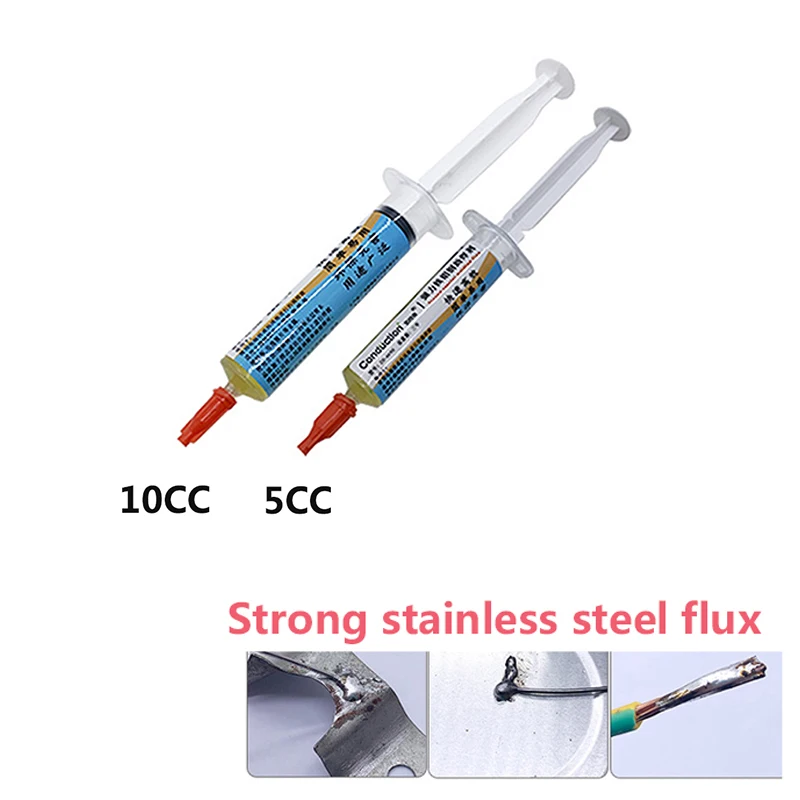 5/10cc solder Flux paste Stainless Steel Liquid Flux for 18650 Battery