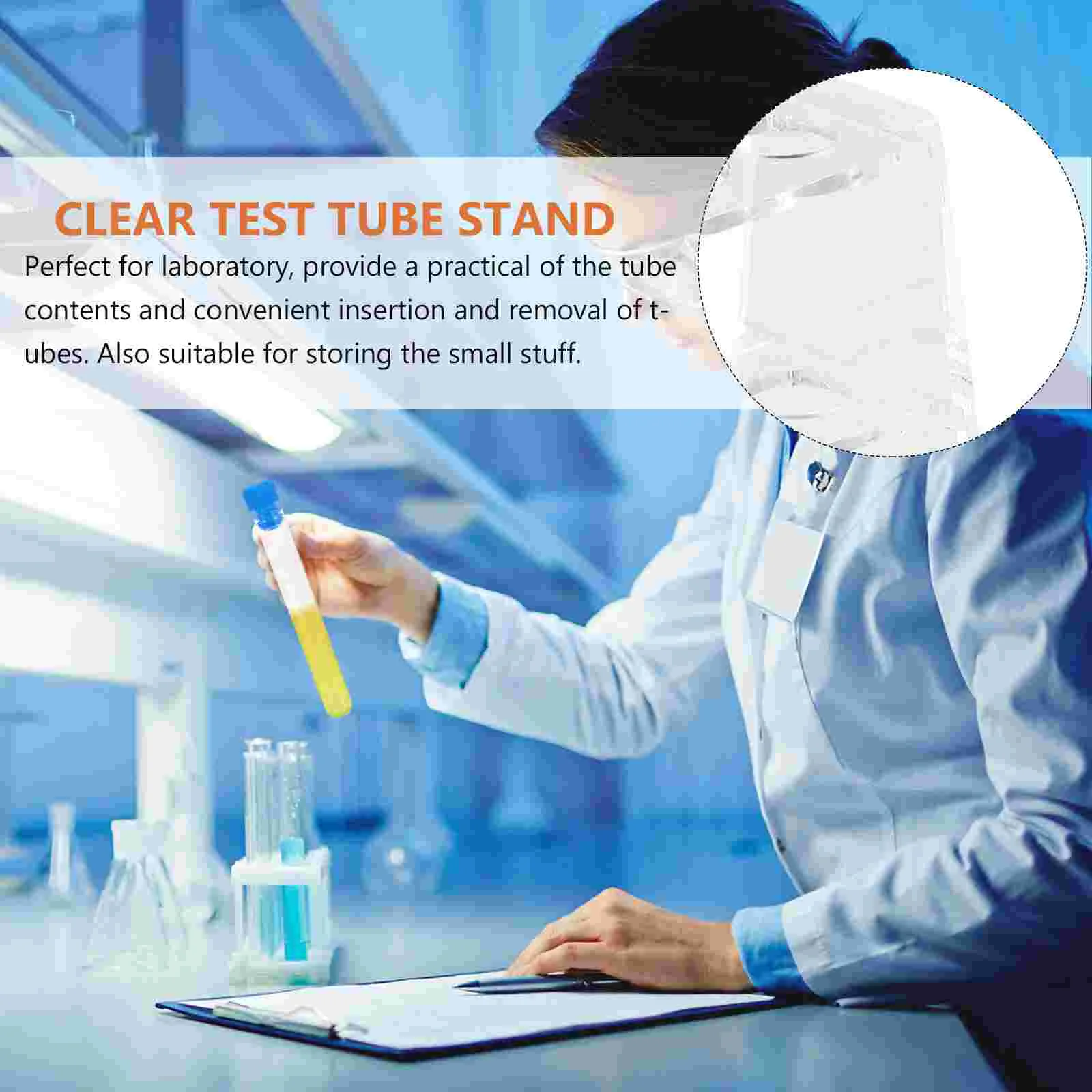 -hole Test Tube Rack Plastic Stand Experiment Laboratory Shelf Pipe ...