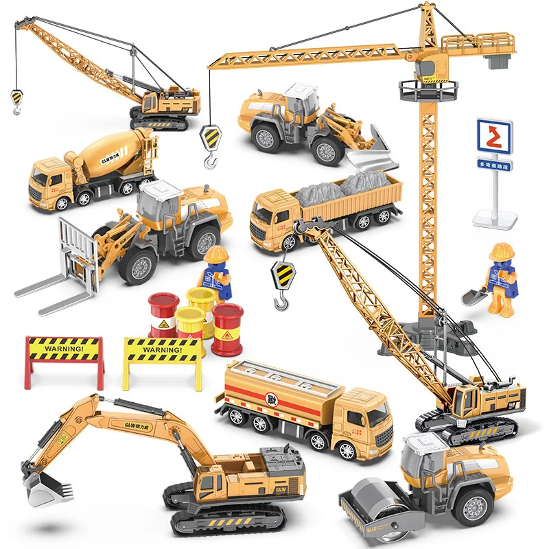 

Alloy Dump Truck Car Engineering Vehicle Forklift Heavy Excavator Remote Control Car Toys for Boys Children's Gifts