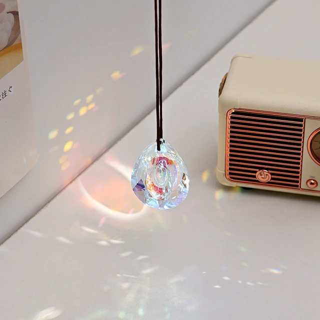 Crystal Suncatcher Szivárvány Prizma Varázsa Ablak Szél Hangjelző Világos Fogó Művészet Függő Medál Otthoni Kert Dekoráció - Image 5