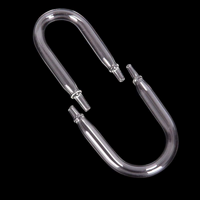 Aquarium U-Shaped Glass Air Pipe Connector for Co2 and Oxygen Systems