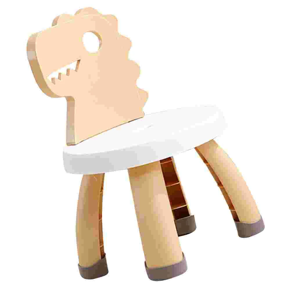 

Children's Chair Stool with Back Cartoon Dinosaur Small Entryway for Kids Chairs