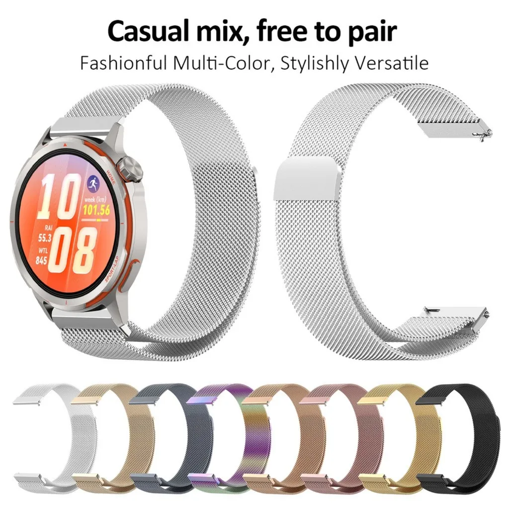 Milanese Loop Magnetic Stainless Steel Band - Breathable, Durable, Unisex Replacement Strap