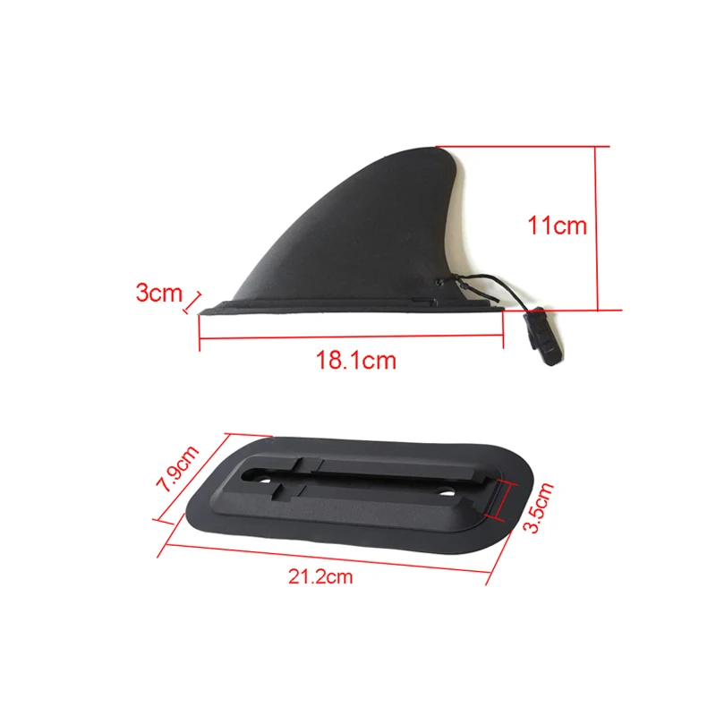 Premium Surf Water Wave Fin Stabilizer - Inflatable Stand Up Paddle Board & Surfboard Slide-in Central Side Fin Accessories