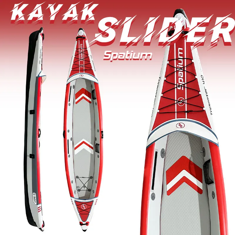 Cn/Ru/Us Magazzino Consegna Gratuita 2-3 Persone Kayak Gonfiabile Canoa Ad Alta Resistenza Dropstitch Pavimento Kayak Gonfiabile Per La Pesca