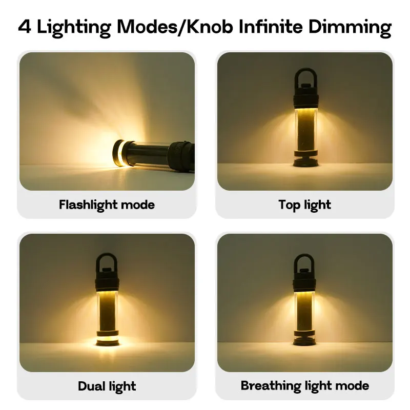 MOSLIGHTING Camping Light Portable Light Flashlight Camping Tent Outdoor Work Hanging Multi-function Horse Lantern