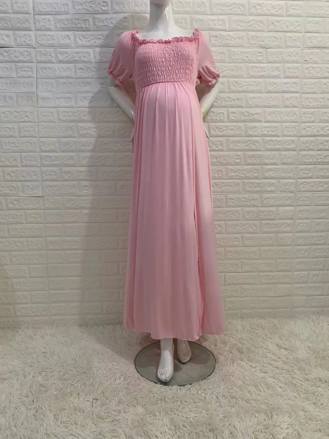 blue dress for baby girl Dusty Pink Tulle Rose Cape Mermaid Maternity Baby Shower Gown  yewendress
