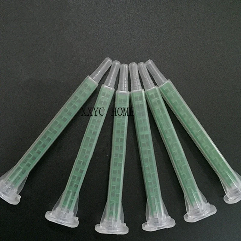 

500 шт. статический смеситель AB, Пластиковые Смешанные клеевые сопла, эпоксидная смола, 2 части, статический смеситель, смешивающие сопла, эпоксидная клейкая смесительная насадка