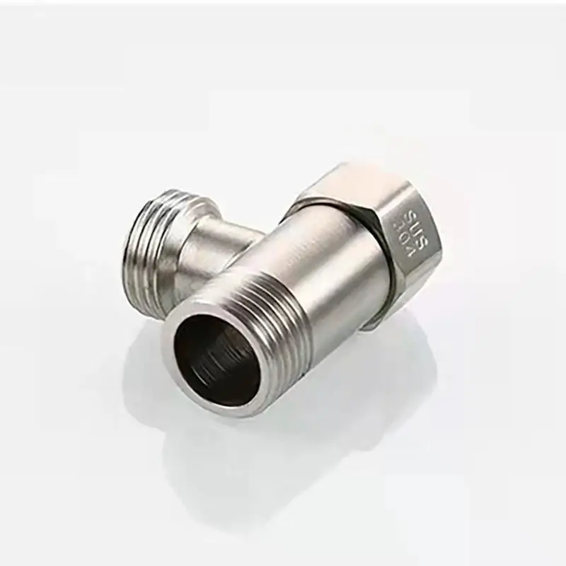 304 Stainless Steel Toilets Diverter Valve T Adapter G1/2 T-Valve 3 Ways Water Pipe Bath Bidet Sprayer Shower Fittings