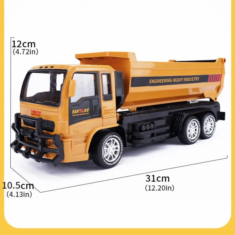 1/24 Rc Tipper Engineering Car Alloy and Plastic Tipping Bucket 2.4G 6CH Remote Control Dump Truck Toys for Boys Children's Gift 3
