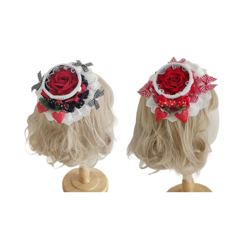 

MXMB Sweet Top Hat Hairpin Teenagers Taking Photo Camping Party Hair Clip