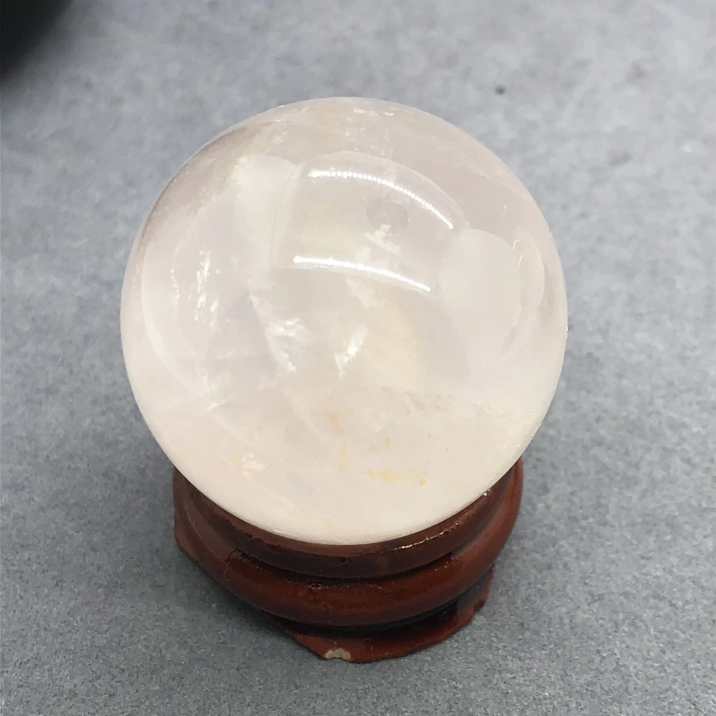 

3-3.8cm Rose Quartz Ball Natural Stone Diy Decoration Pink Crystal Speculum