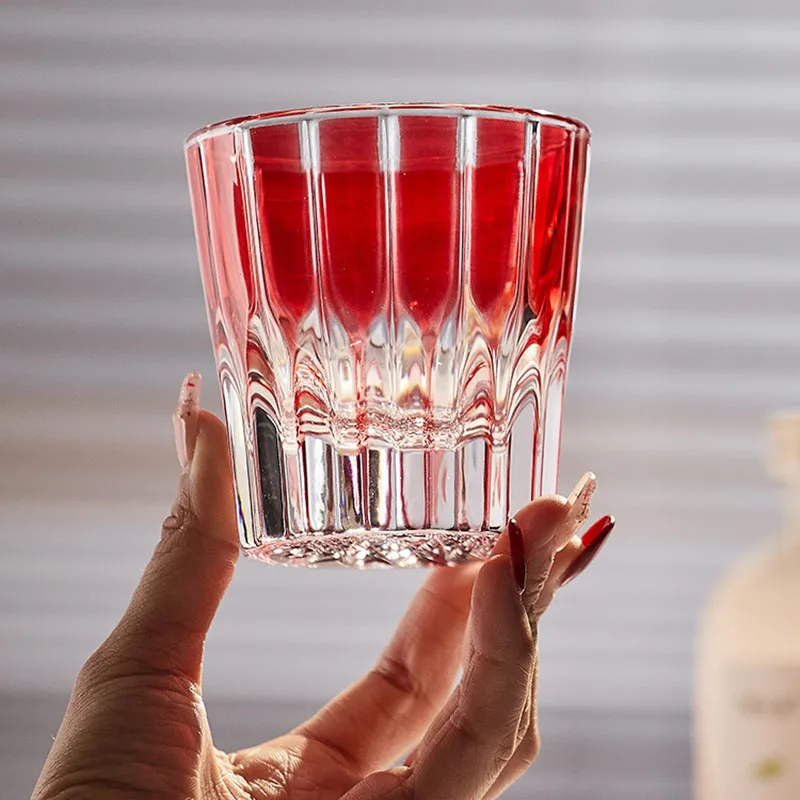 200ml Japan Edo Kiriko Crystal Whisky Glass KAGAMI Design Brandy Cup Whiskey Snifter Top Hand Carved Wine Glasses Liquor Tumbler
