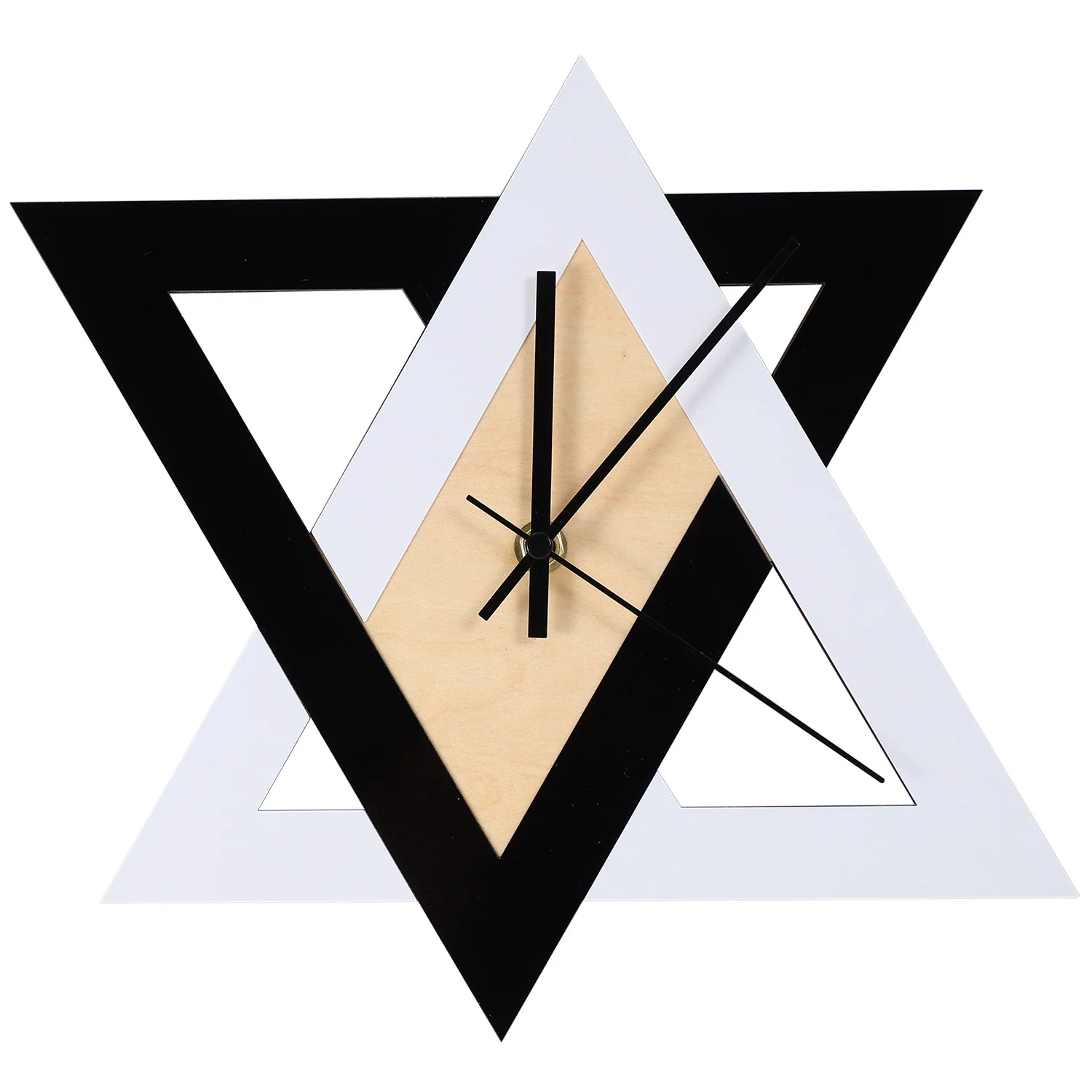 

Nordic Personality Black and White Creative Wall Clock Vintage Mute Minimalist Decorative Clock
