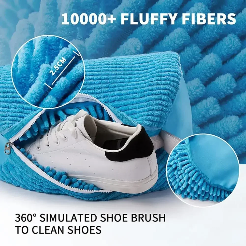 Washing Shoes Bag Cotton Laundry Net Fluffy Fibers Anti-deformation Shoes Clothes Organizer Easily Remove Dirt Washing Bags 4