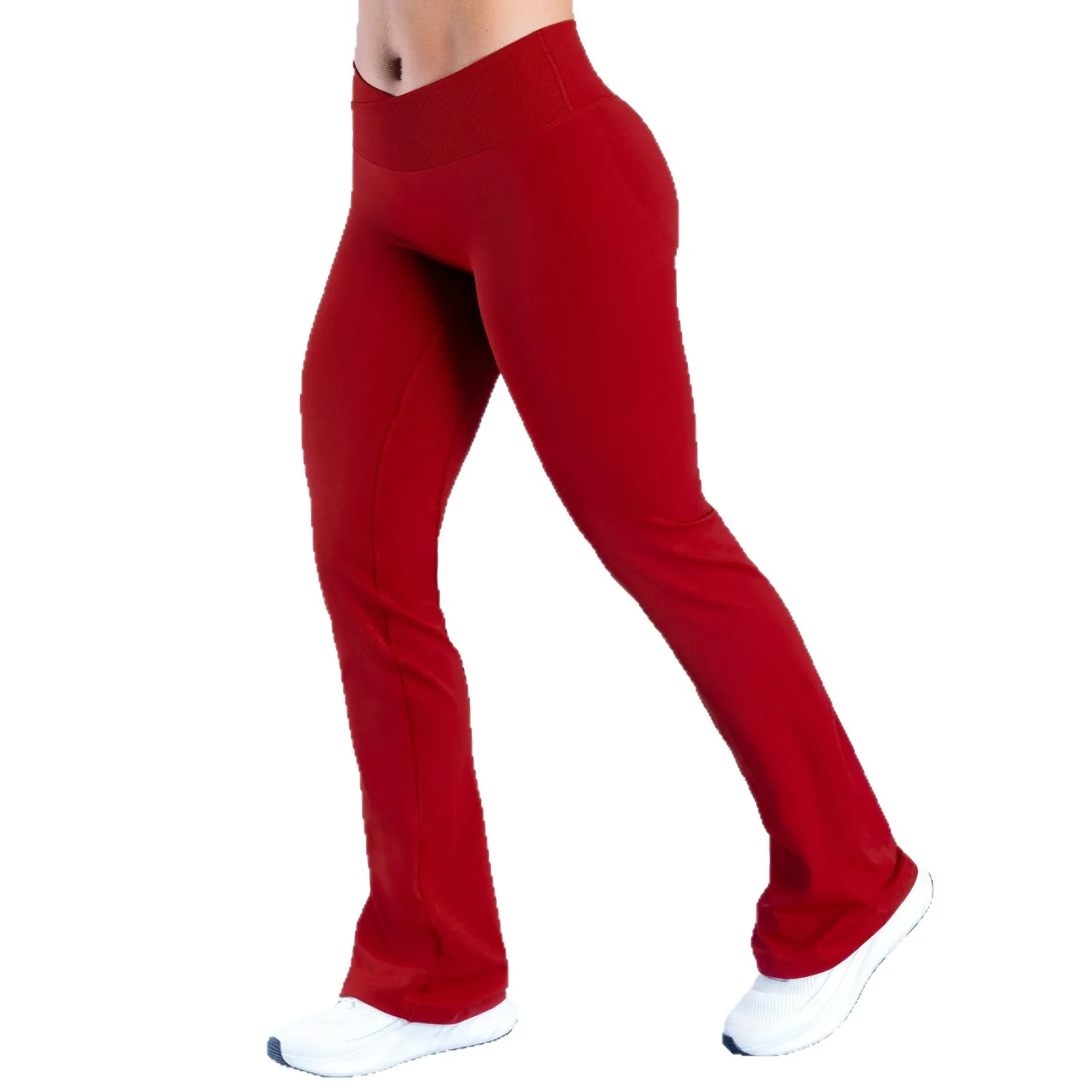 NCLAGEN Vision Flares Leggings Women Sports Gym Clothes Yoga Flared Pants Waist Cross Seamless Fitness Wide-leg Trousers 6
