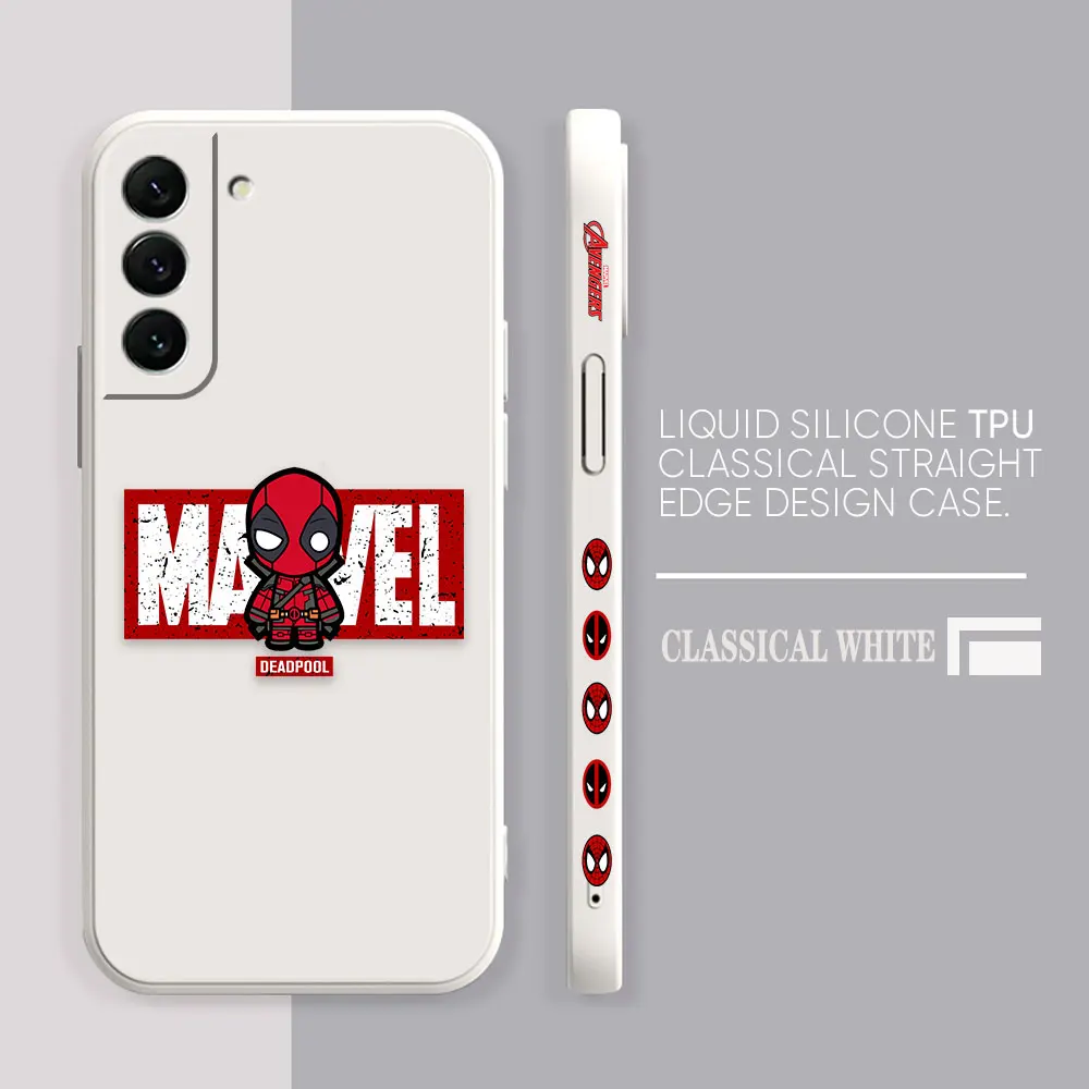 thumbnail image 1 of Funda con estampado de Marvel Spider-Man Deadpool para Samsung S23 S22 S21 S20 FE S11 S11E S10 S10E S9 S30 Ultra Plus 4G 5G, 1 of 5