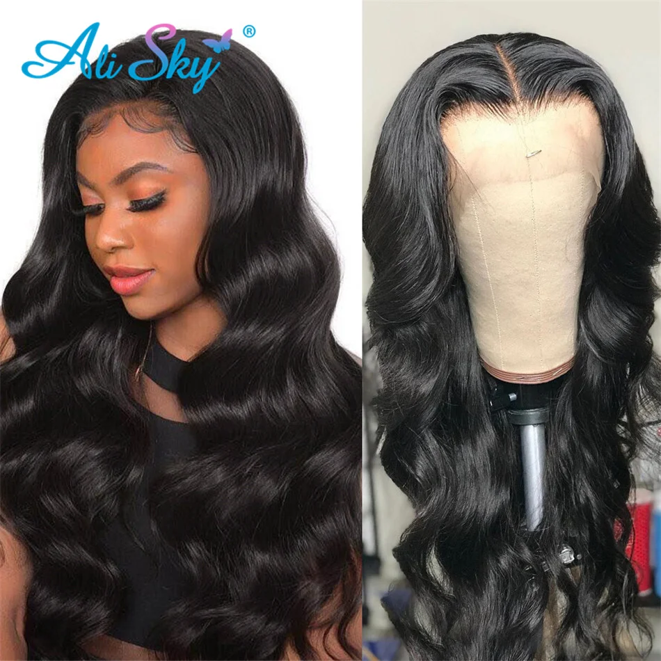 

Long Wigs Body Wave Human Lace Front Wig 13x4 Transparent Lace Frontal Wigs Remy Brazilian human hair glueless full Preplucked
