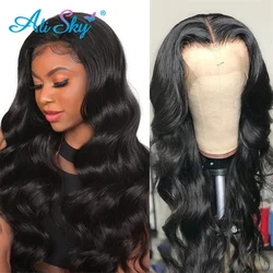 Long Wigs Body Wave Human Lace Front Wig 13x4 Transparent Lace Frontal Wigs Remy Brazilian human hair glueless full Preplucked