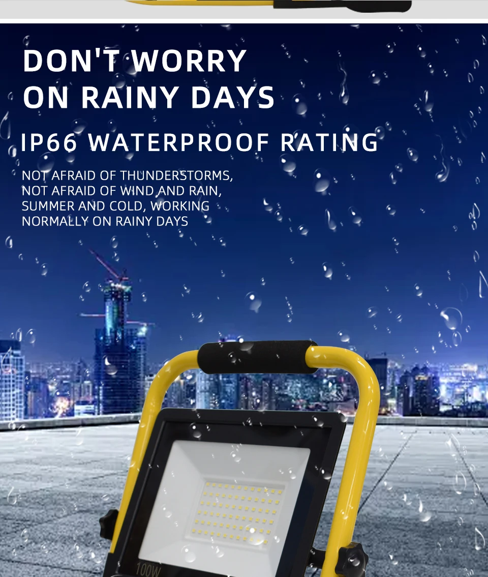 Portable Work Light with 10FT Cord LED Floodlight S3f4111e391df454ea1d2a4ad7f73edfeo