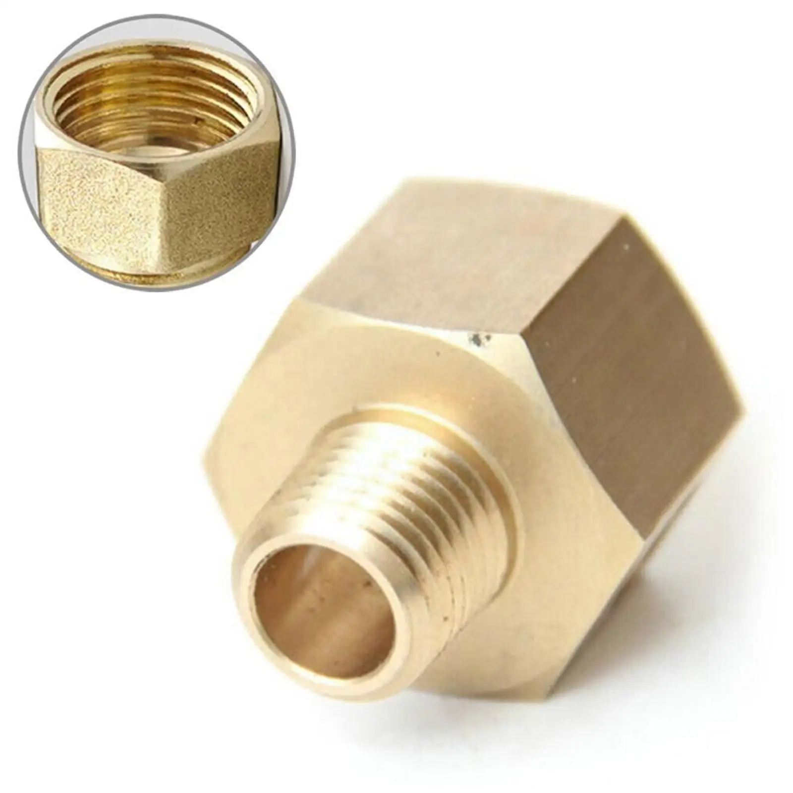 Gas Adapter 1/2" Rx 1/4" Left 1/2" Female Thread X 1/4" Male Thread For Gas Hose Stove pipe fitting hose pipe fitting tee adapter