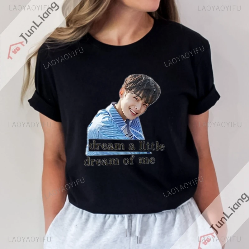 Cha Eun Woo Graphic T Shirts Gift Ideas for Fan Harajuku