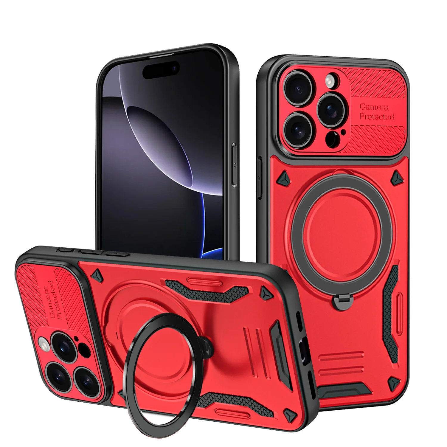 Ultimate Military Defender Heavy Duty Shockproof Armor Bracket Case