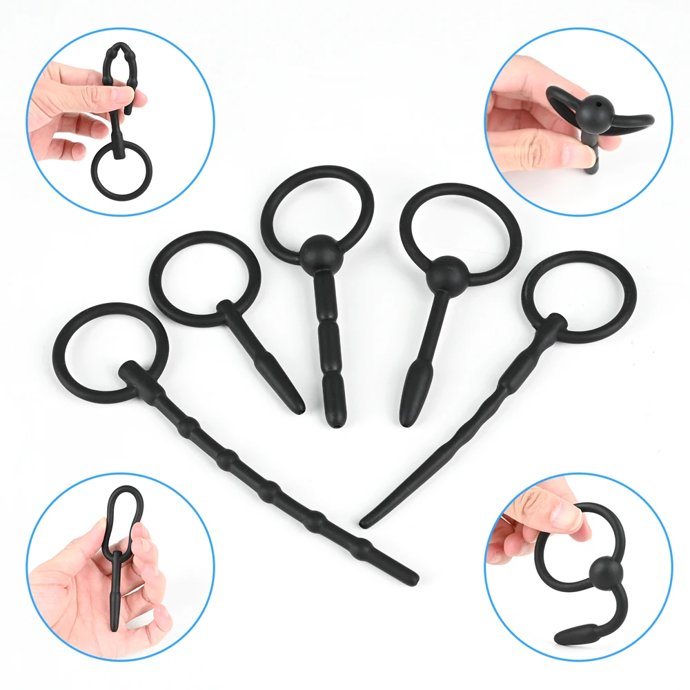 Silikon Harnröhre Katheter Penis Plug Rohr Harnröhren Dilatator Stretching Pferd Auge Stimulation Erwachsene Sex Spielzeug für Männer Masturbation 1