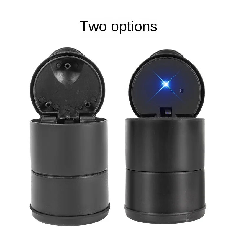 Portable LED Smoke Car Ashtray Cigarette Ash Holds Cup Automatic Light Indicator 1PCS