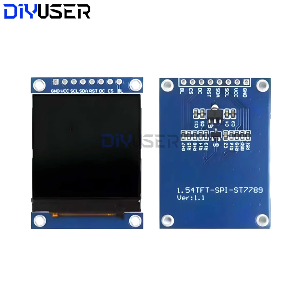 1,54 Zoll IPS TFT Display 240x240, ST7789 SPI Farbbildschirmmodul für Raspberry Pi STM32 – Detail 3