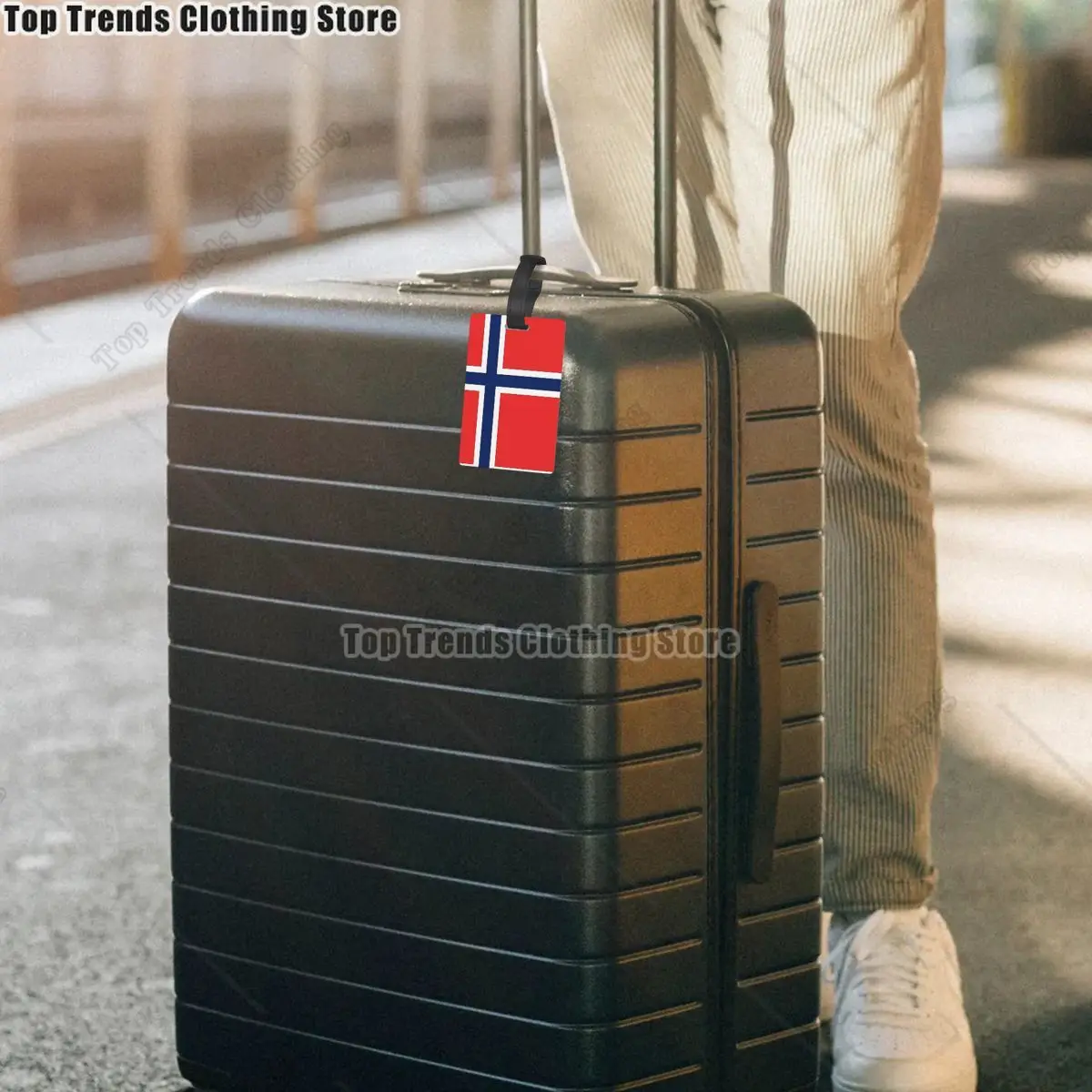 Norway Flag Luggage Tags Suitcase Accessories Travel PVC Cute Baggage Boarding Tag Portable Label Holder ID Name Address