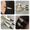 4 Pcs Hair Pins Simulated Knife Forehead Bangs Hairpin Headdress 4pcs (3# Fruit Hairpin) Gothic Accessories Clips Women Girl 3
