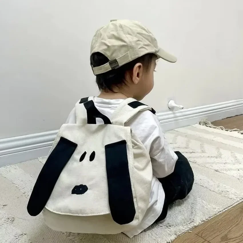 1 Pcs Backpack Cartoon Cute Dog Boys and Girls Fashion Canvas Travel Bag 1