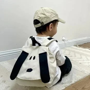1 Pcs Backpack Cartoon Cute Dog Boys and Girls Fashion Canvas Travel Bag 1