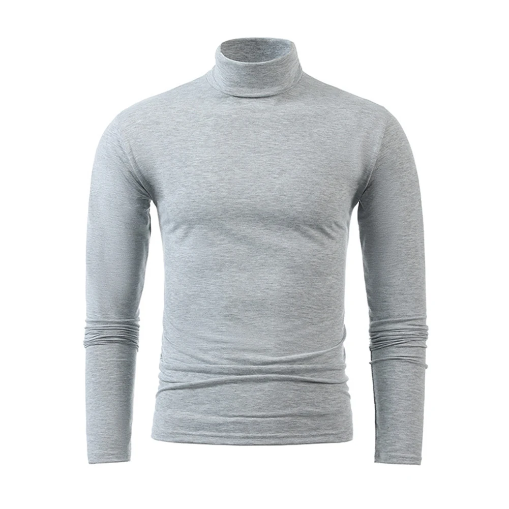 

Mens Roll Turtle Neck T Shirt Winter Slim Long Sleeve Thermal Jumper Solid Tops Base Layer Top Clothing Thermol Top