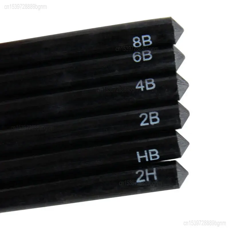 6Pcs/Set Professional Woodless Graphite Charcoal Pencils HB / 2H / 2B / 4B / 6B / 8B Soft Medium Hard For Art Sketching Drawing 2