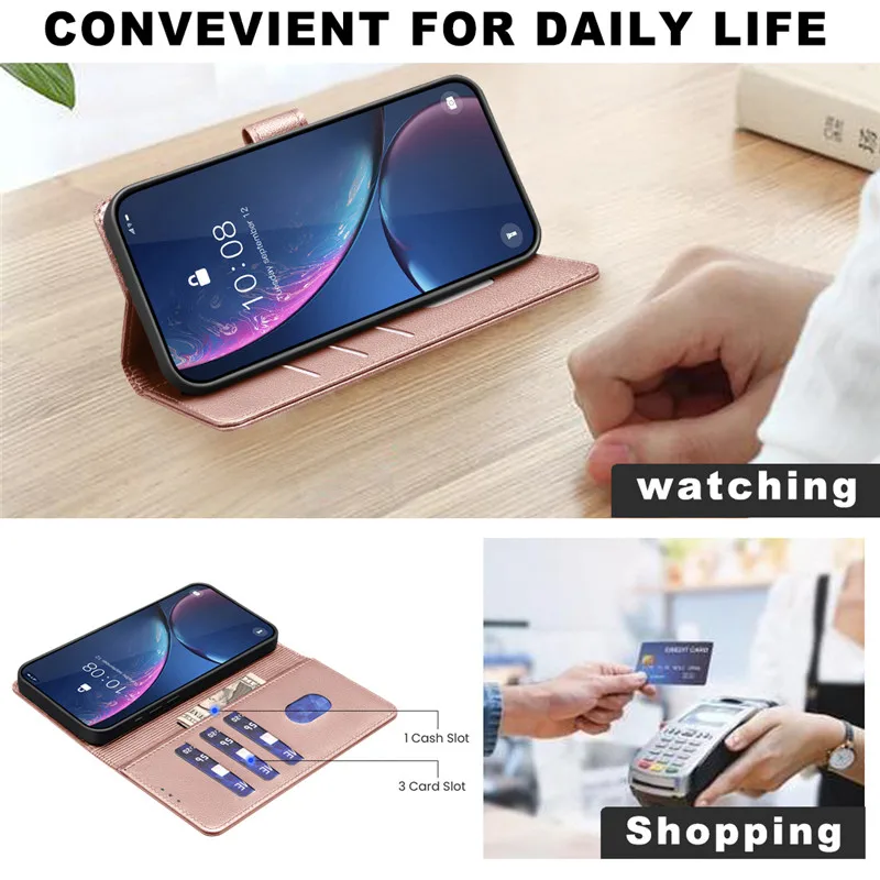 Anti-Theft RFID Blocking Leather Wallet Flip Case