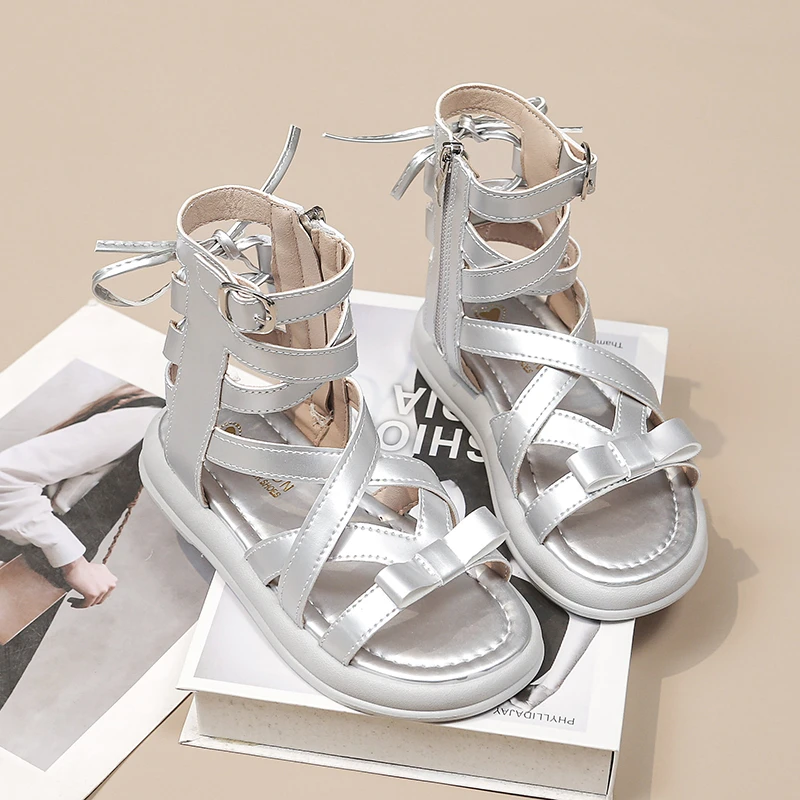 Girls Quick Dry High Top Sandals with Non Slip Soft Sole