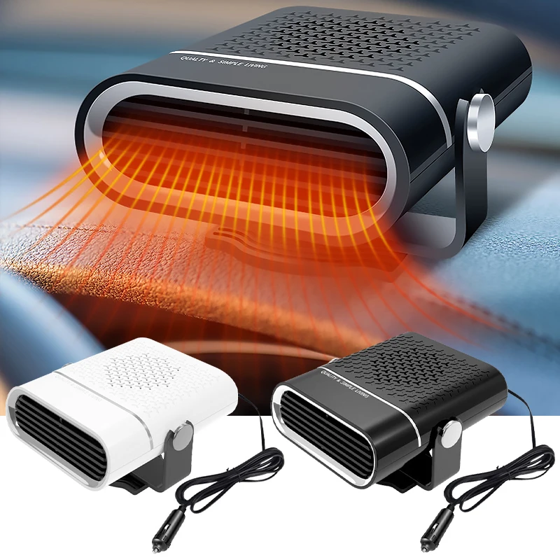 Car Heater 12/24V 120W 360° Rotate Electric Cooling Heating Fan Portable  Electric Dryer Windshield Defogging Demister Defroster - AliExpress